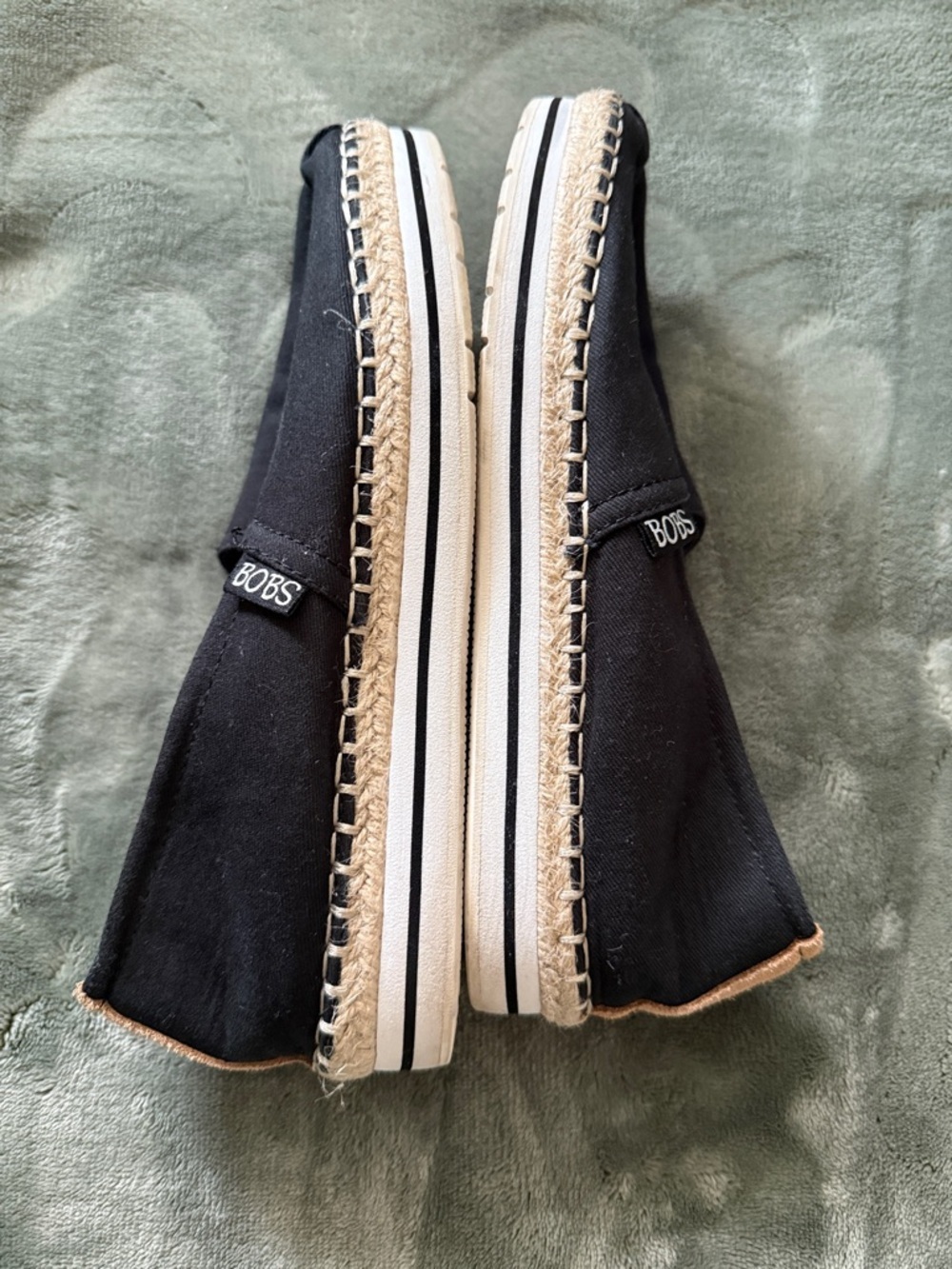BOBS from Skechers Black Canvas Slip-On Loafers - Picture 11 of 11
